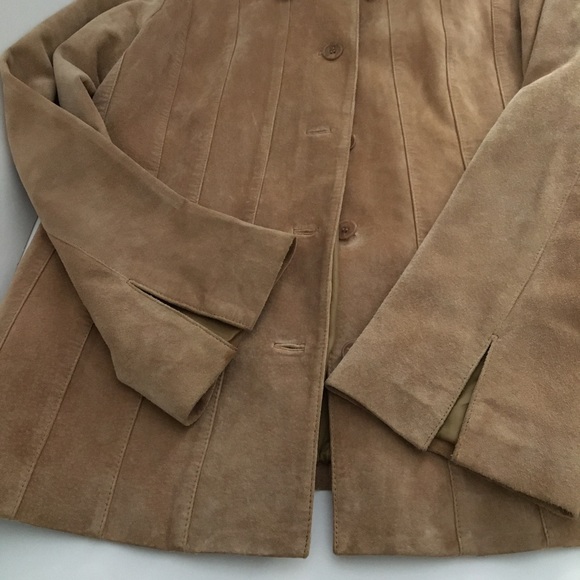 Margaret Godfrey Camel Suede Jacket - Picture 3 of 9